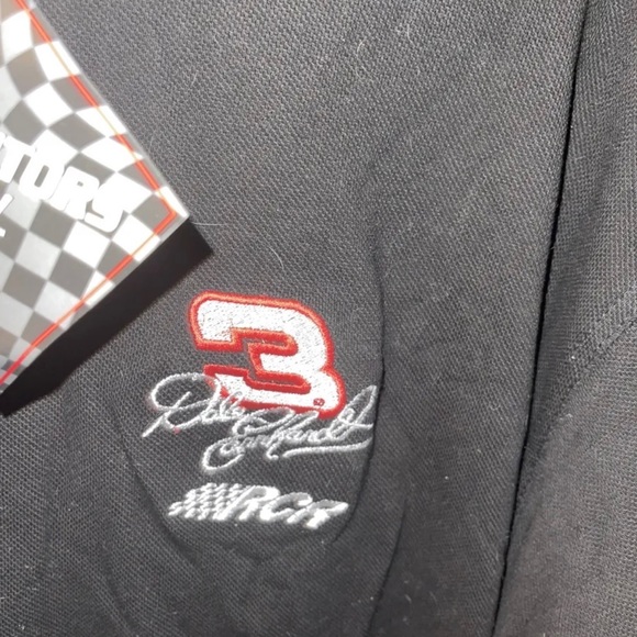 Dale Earnhardt Polo Shirt Black #3 RCR Competitors View Men's XL NASCAR NWT - Picture 2 of 5